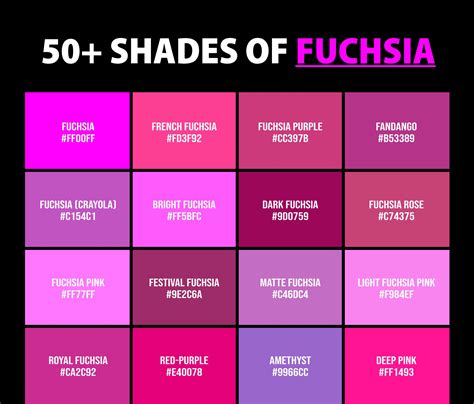 Fuchsia Bold Bright Color Palettes