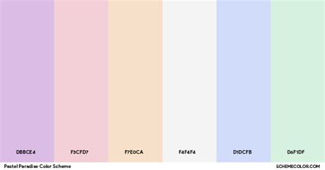 Fuchsia Pastel Paradise Color Palettes