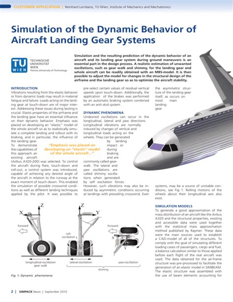 Future Developments in Landing Gear Systems