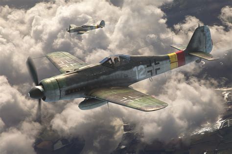 Fw 190 in flight