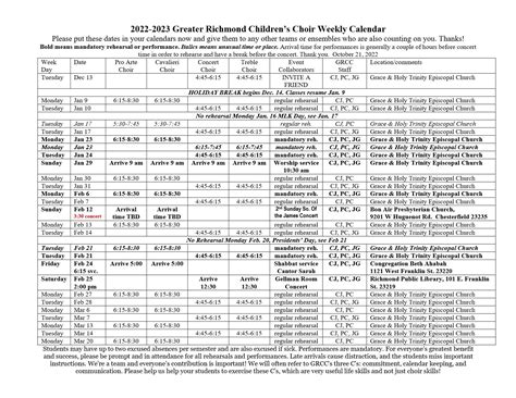 GRCC Calendar Setup