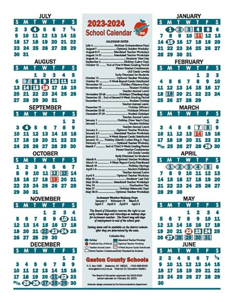 Gaston County Schools Calendar Approval