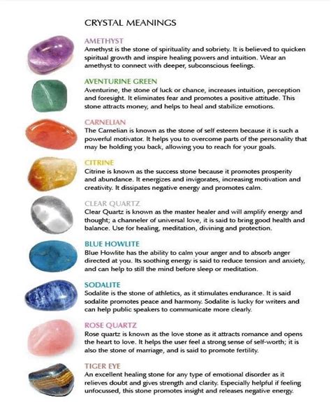 Gemstone Healing Properties