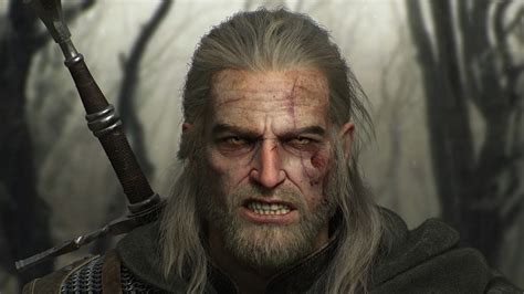 Geralt of Rivia's relationships and alliances, showcasing his connections with Ciri and Yennefer