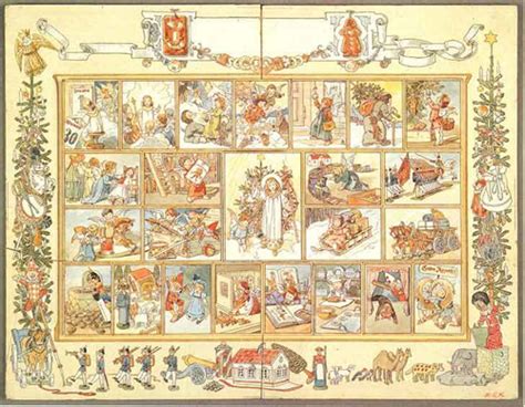 German Style Cardboard Calendar History