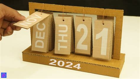 German Style Cardboard Calendar Inspiration