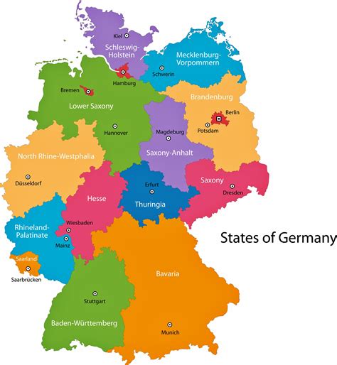 Germany regions map