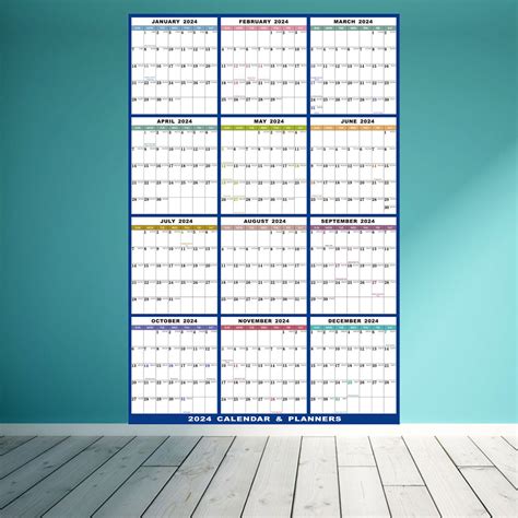 Giant Erasable Wall Calendar 2025