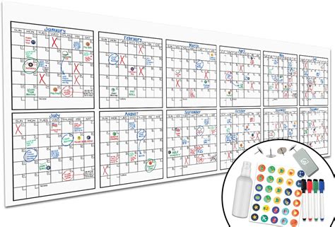 Giant Erasable Wall Calendar for Business