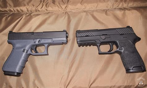 Comparison of Glock and Sig pistols