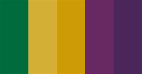 Gold Green Purple Colors