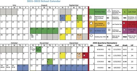 Gonzaga Calendar Overview