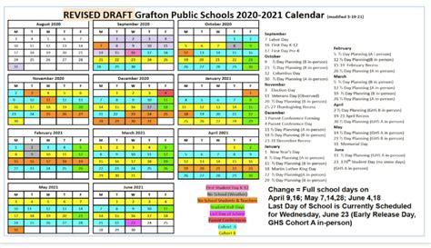 Grafton School Calendar Image 7