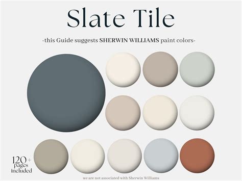 Gray Slate Tile Color Palette