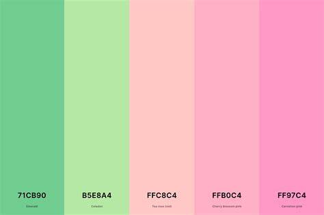 Green Pink Color Palette Ideas