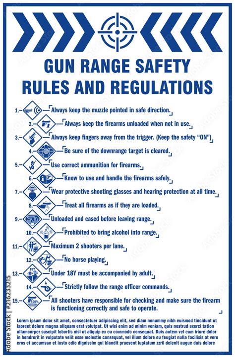 Gun range rules at Aim High Gun Range