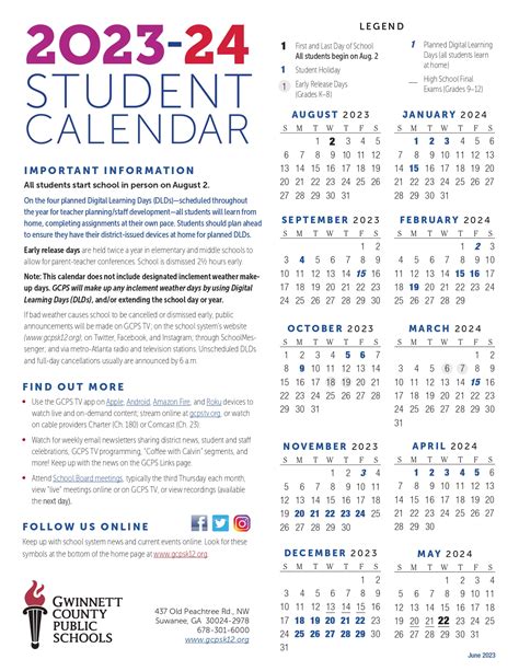 Gwinnett County Schools Ga Calendar Structure