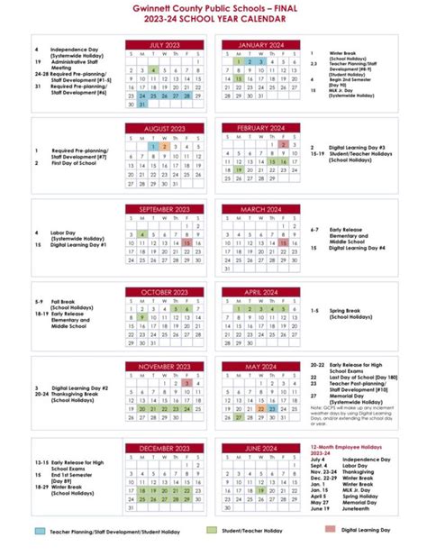 Gwinnett School Calendar Achievement