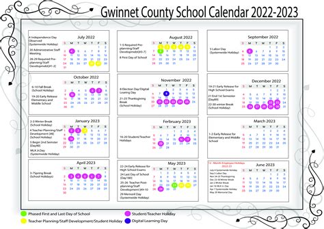 Gwinnett School Calendar Time Management