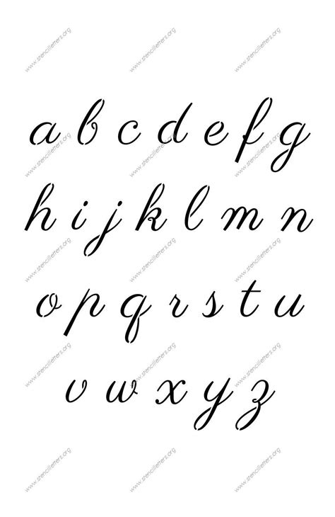 Description of Hand Lettering Stencils