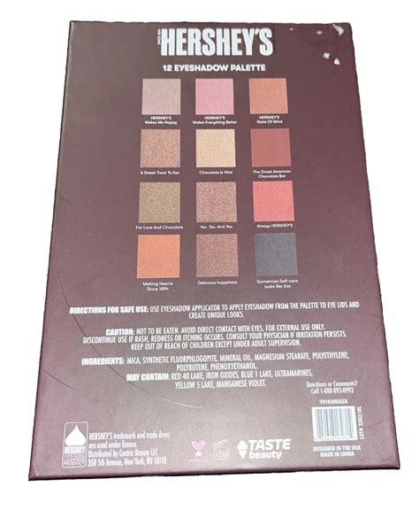 Hersheys Eyeshadow Palette Shades Image