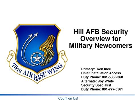 Hill Air Force Base Security and Emergency Preparedness