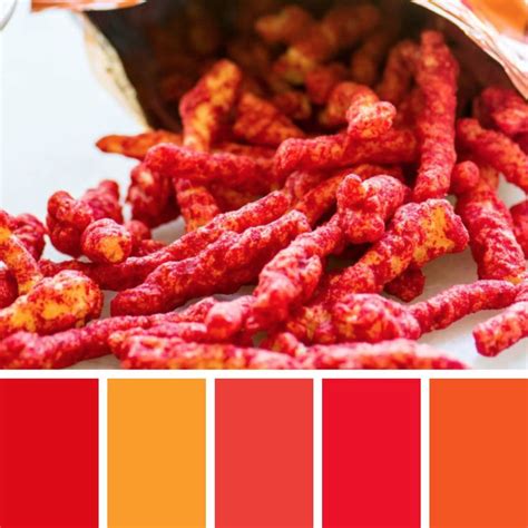 Hot Cheetos Color Palette