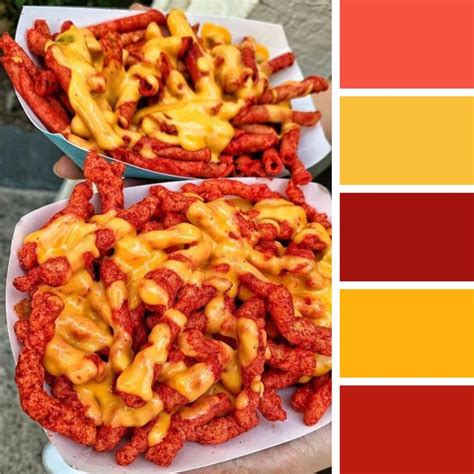 Hot Cheetos Color Palette Inspiration