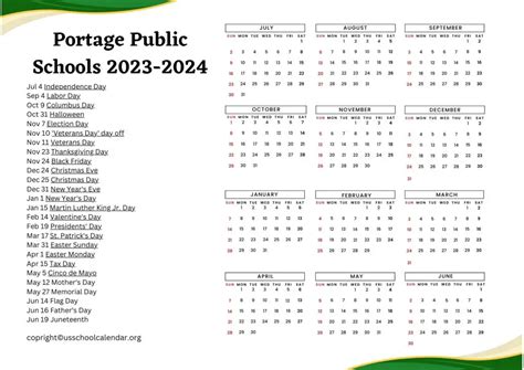 How to Access Portage Public Schools Calendar