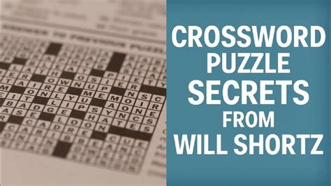 How to solve crossword puzzles