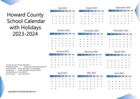 How to Use Howard County Schools Calendar