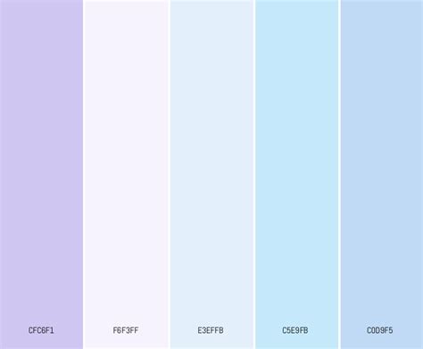 Icy Pastels Color Palette