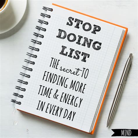 Implementing A Stop Doing List