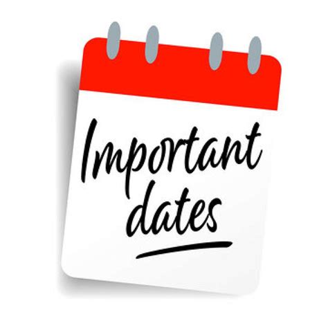 Description of Important Dates