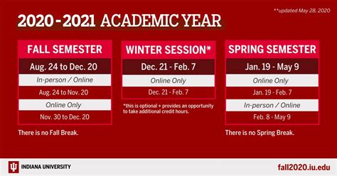 Indiana University Calendar