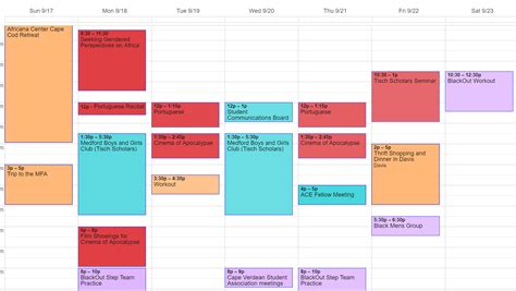 Description of Integrating Tufts Calendar