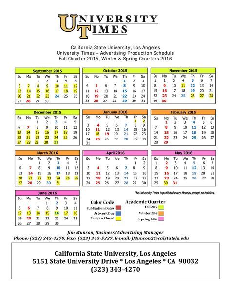 Integrating the CSULA Calendar into Daily Life