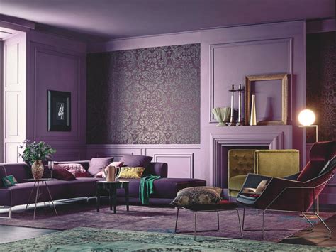 Rich and Regal Interior Design with Purple Brown Color Palette