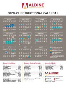 Introduction to Aldine District Calendar