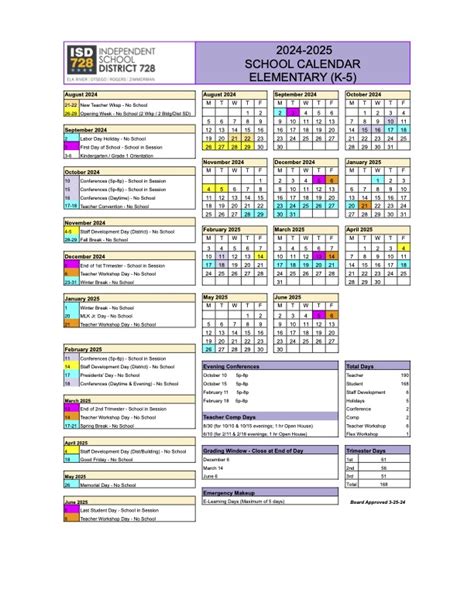 Isd 728 School Calendar Image 9