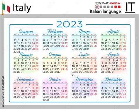 Italian Calendar