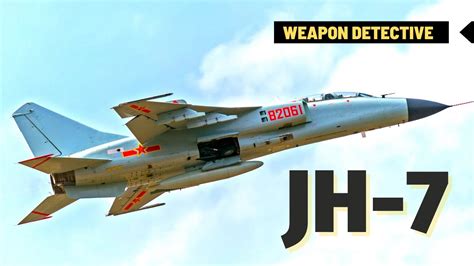 JH-7 flying over water