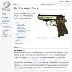 James Bond Firearms In Literature