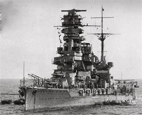 Japanese Battleship Hyuga Stern View