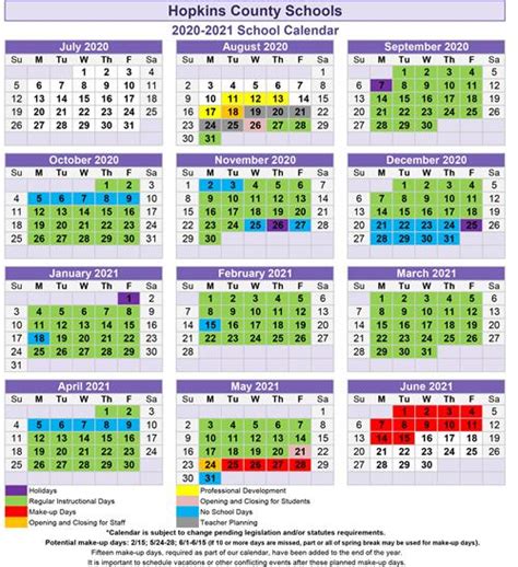 Johns Hopkins Holiday Calendar Overview