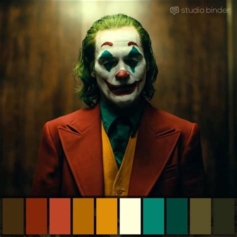 The Joker's Color Palette Evolution