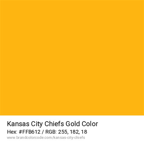 Kansas City Chiefs Gold Color