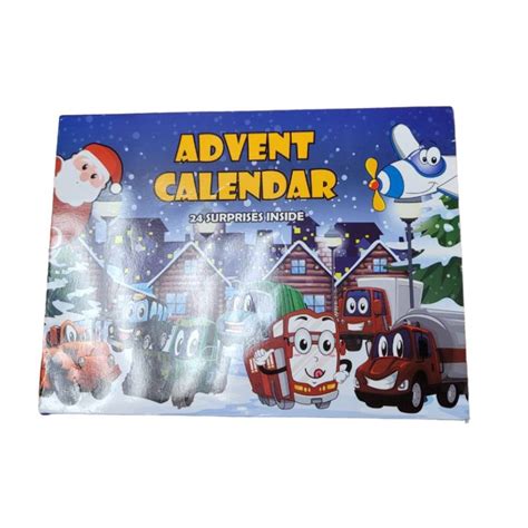 Kids excited about their Matchbox Advent Calendar