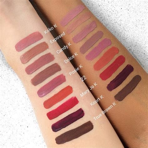 Kylie Jenner Makeup Palette Swatches