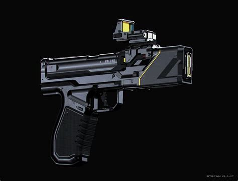 Laser Pistol 1K17 Concept Art